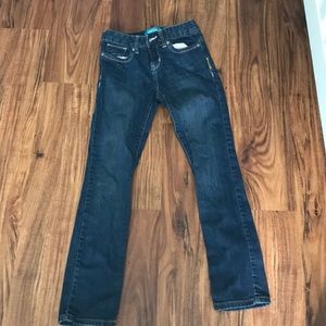Old Navy; dark wash jeans; kids sizing